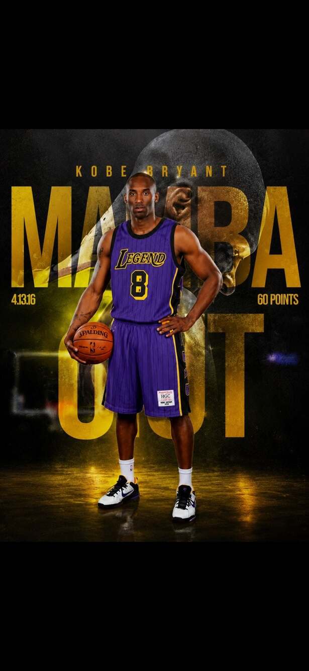 Headgear Classics Kobe Bryant Legend Mamba #8/#24 Pinstripe Basketball Jersey